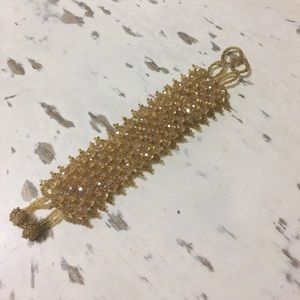 Antique vintage sequin and beaded bracelet